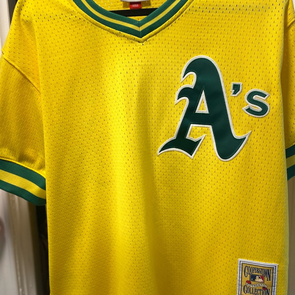 Mitchell & Ness Yellow and Green Jersey